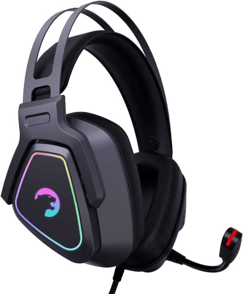 GAMEPOWER Kyruse PRO HiFi USB Gaming Headset - 7.1 Virtual Surround Sound, Wired RGB Led Headphones 53MM Drivers, Comfort Design, 360 Spatial Audio, Noise Cancelling Mic, Laptop, PC, Black - Image 2